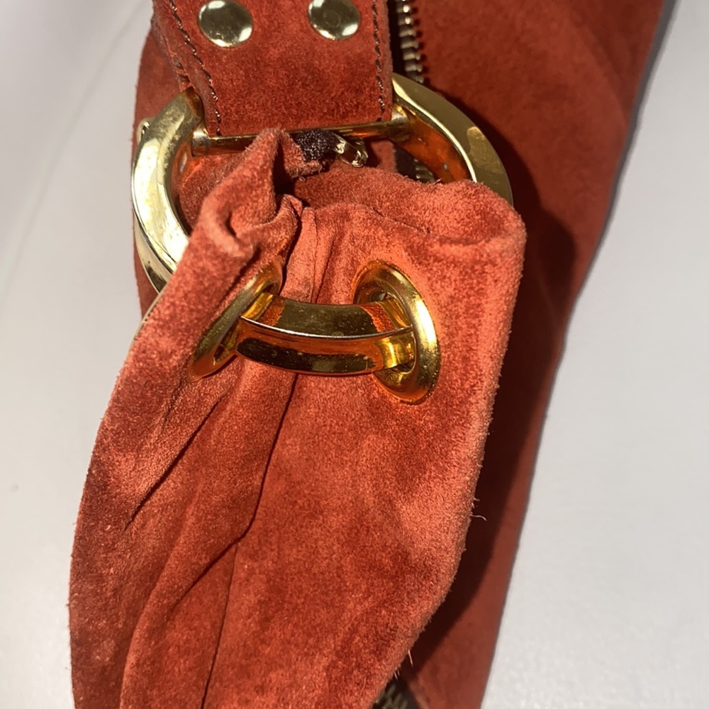 Christopher Kon | Rust suede leather small hobo - Picture 5 of 13
